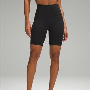 New LULULEMON Wunder Train High-Rise Short 8”, Black, Size 4 NWT